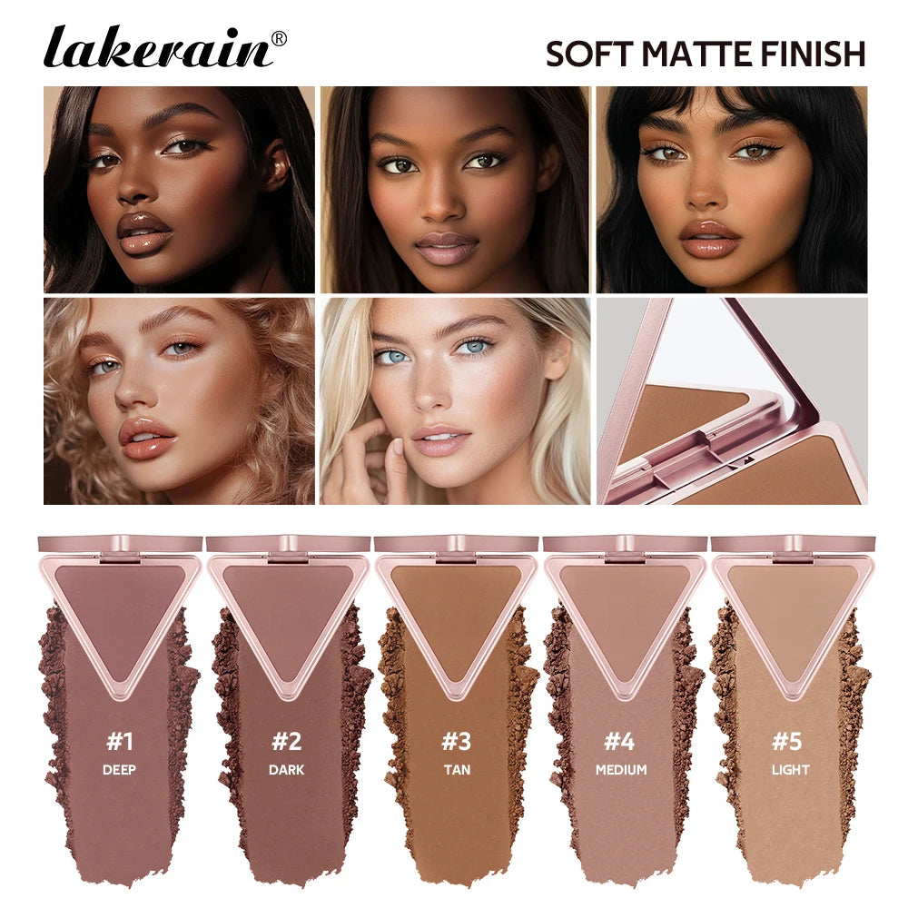 ibcccndc Matte Bronzer Palette – Contour, Blush & Shine Control Matte Bronzer Palette Oasis Select