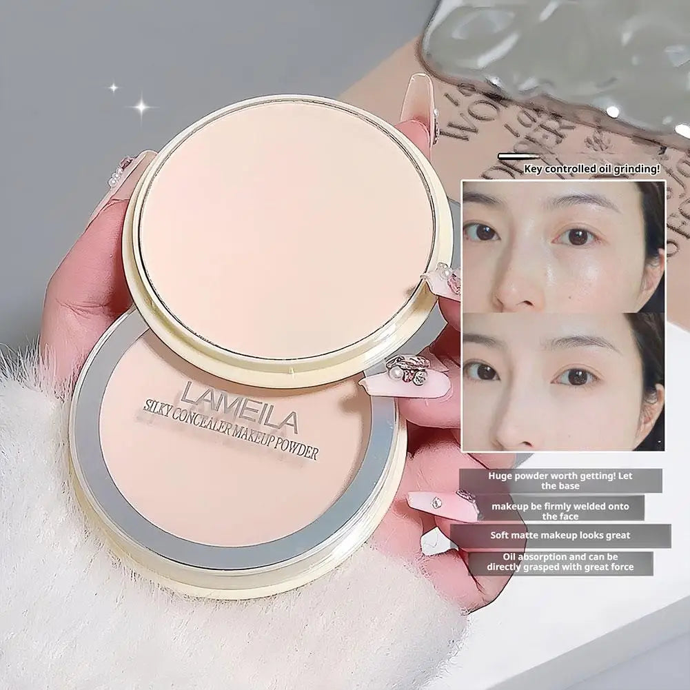 3 Colors Waterproof Setting Powder Soft Focus Long Lasting Oil Control Waterproof Sweatproof Blur Pores Full Coverage Makeup Oasis Select