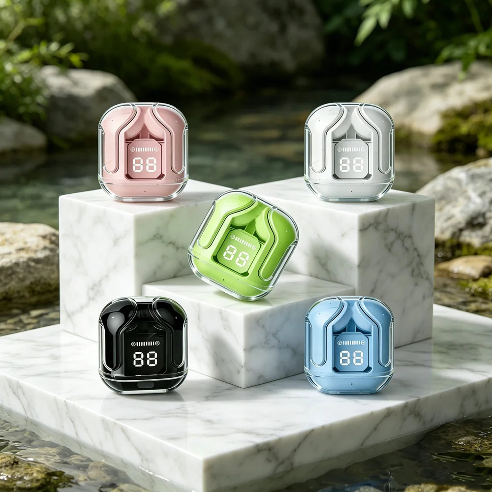 Wireless Mini Earbuds LED Power Digital Display TWS Headset Stereo Sound Bluetooth-compatible 5.3 For All Smartphones Oasis Select