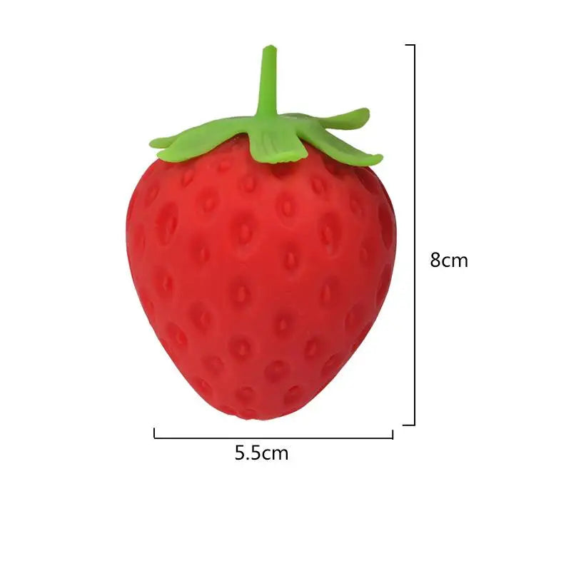 Simulation Strawberry Slow Rising Toy, Soft Squeeze Stress Relief Toy for Kids Adults Oasis Select
