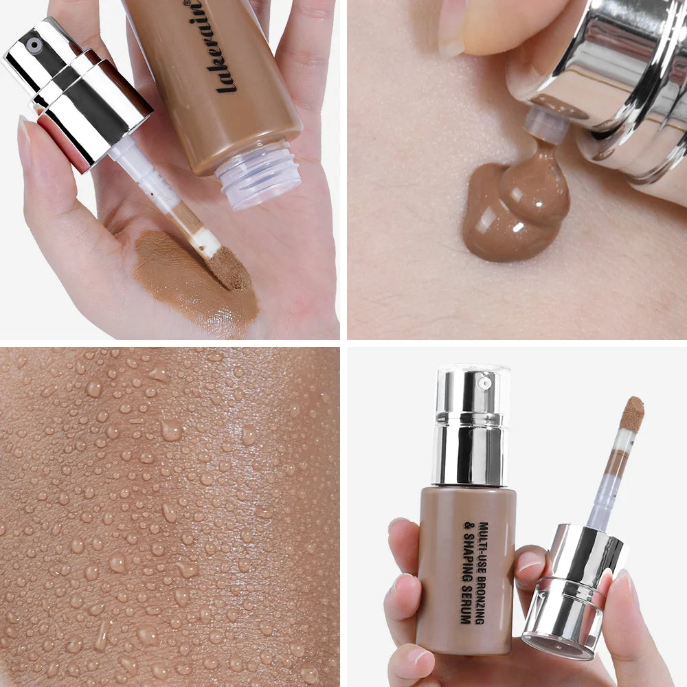 Liquid Foundation Serum Brighten Skin Facial Contouring Foundation Contouring Serum Moisturizes Nourishes Bronzing Makeup Oasis Select