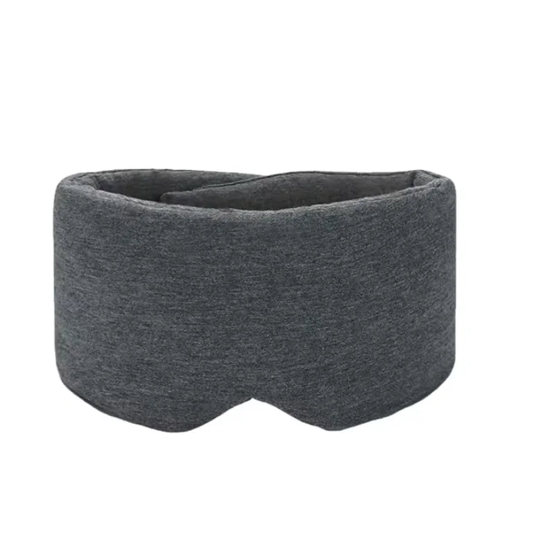 100% Handmade Cotton Sleep Mask Blackout for Side Sleeper,Soft Portable Blackout Eye Covers for Women Men Travel Eyepatch Oasis Select Dark Gray