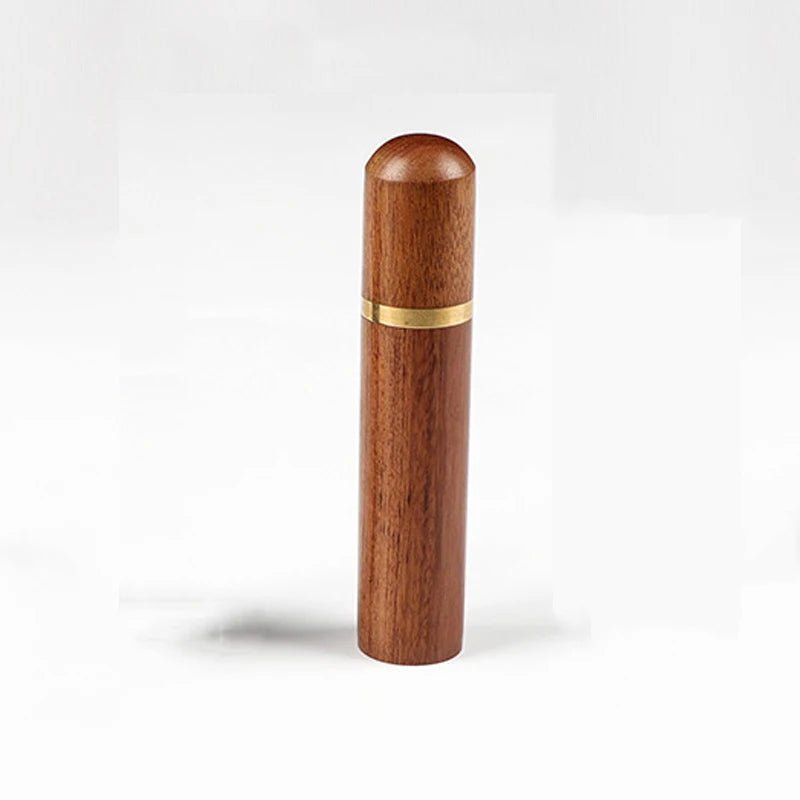 Portable Wood Toothpick Holder Container Living Room Mini Toothpick Storage Box Pocket Tooth Pick Dispenser Bucket Needle Case Oasis Select Brown