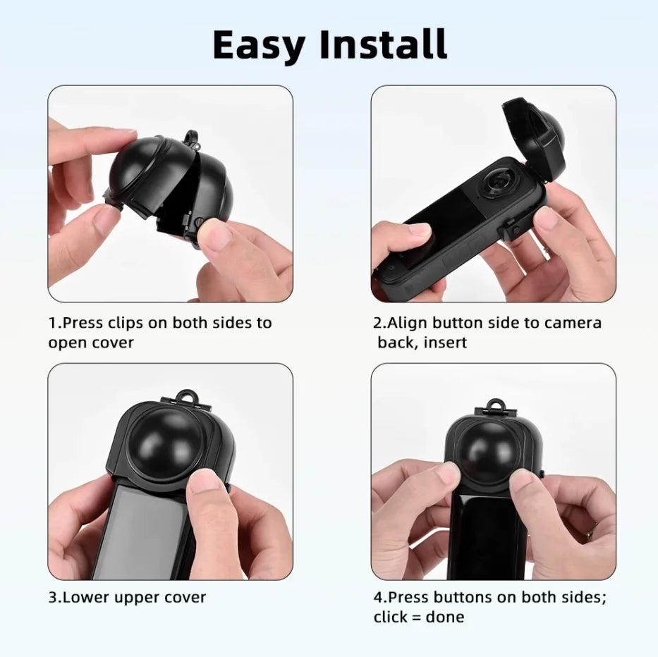 Insta360 X5 Lens Cap – Scratch-Resistant Protective Cover