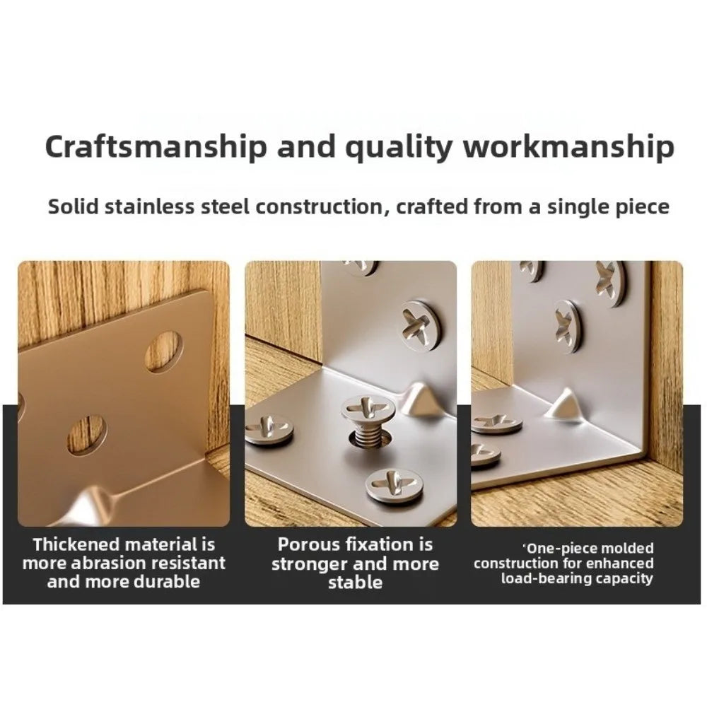 Stainless Steel L-Shaped Corner Brackets 10/20 Pack – DIY