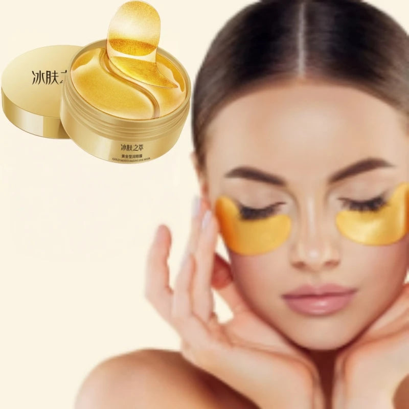 Gold Collagen Eye Patches 60pc – Hydrating Under-Eye Masks Under-Eye Patches Oasis Select