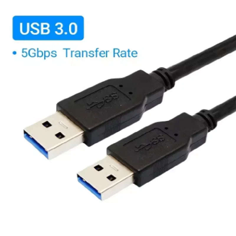 USB 3.0 Extension Cable USB A Male to Male Cord USB 3.0 2.0 Extender Cord Fast Data Transmission Cable For Hard Drive Radiator Oasis Select USB 3.0 Black 0.5m