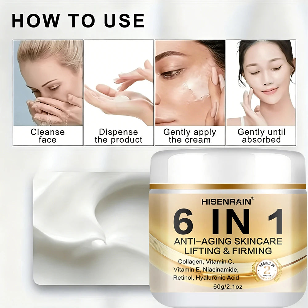 HISENRAIN 6-in-1 Anti-Aging Collagen Firming Face Cream