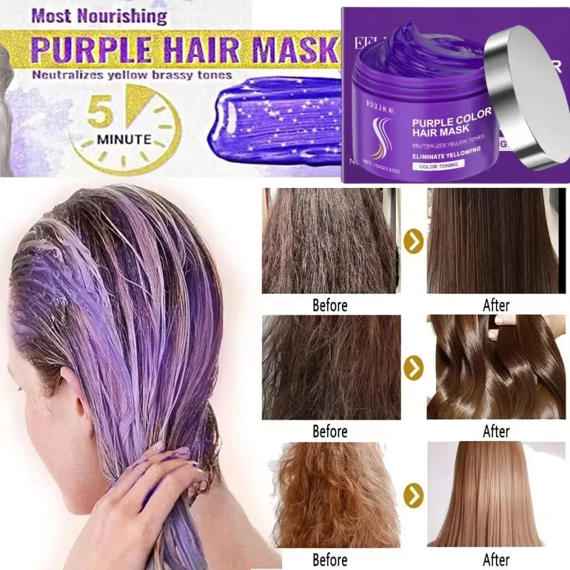 Purple Keratin Hair Mask – Deep Nourish & Frizz Control 100g