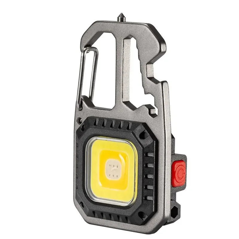Mini COB Keychain Flashlight Protable Work Light USB Rechargeable Pocket Torch Outdoor Camping Fishing Emergency Lamp Oasis Select