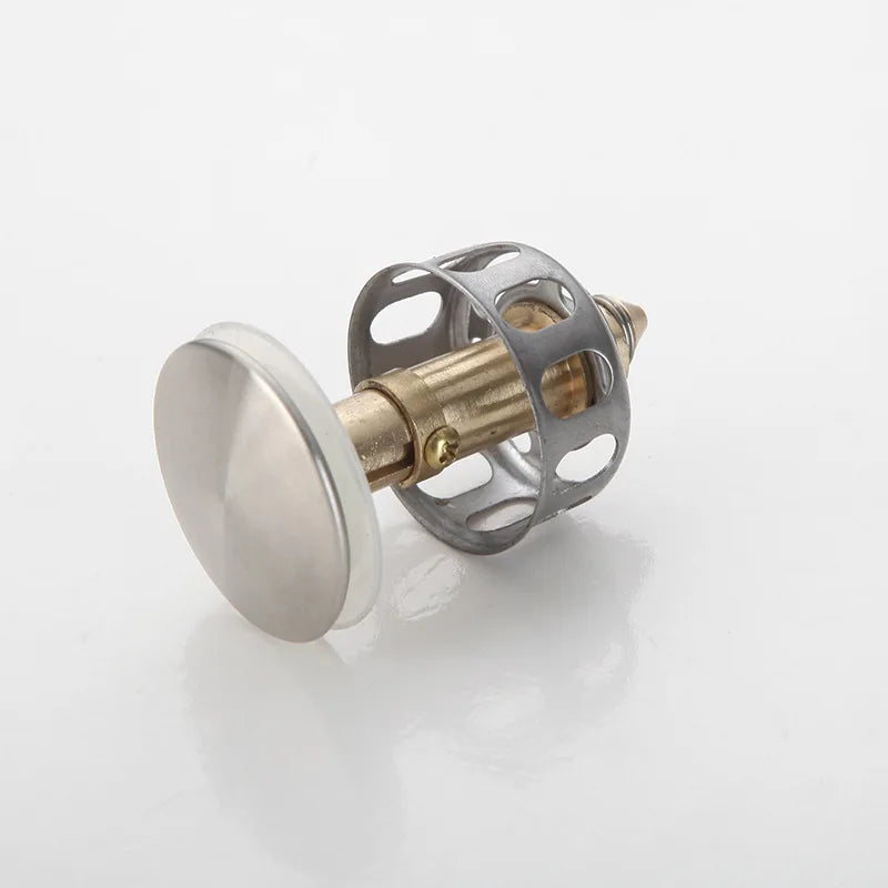 Basin Drains Universal Metal Filter Valve Pop-up Drainer Waste Stopper Bathtub Strainer Plug Hair Catchers Bathroom Accessories Oasis Select