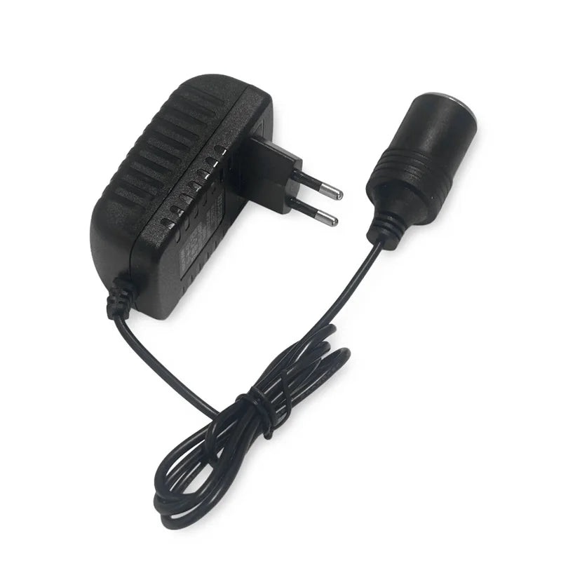  220V AC to 12V DC Car Charger Transformer EU US AU UK Plug Portable Car Cigarette Lighter Socket Adapter Converter Parts Oasis Select