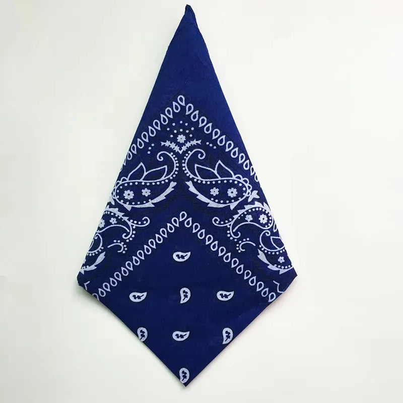 1/4pcs Men Women Bandana Hairband Cowboy Mens Biker Sports Headwear Wrist Hairwrap Single Sided Head Wrap Scarf Paisley Oasis Select 1pcs Navy
