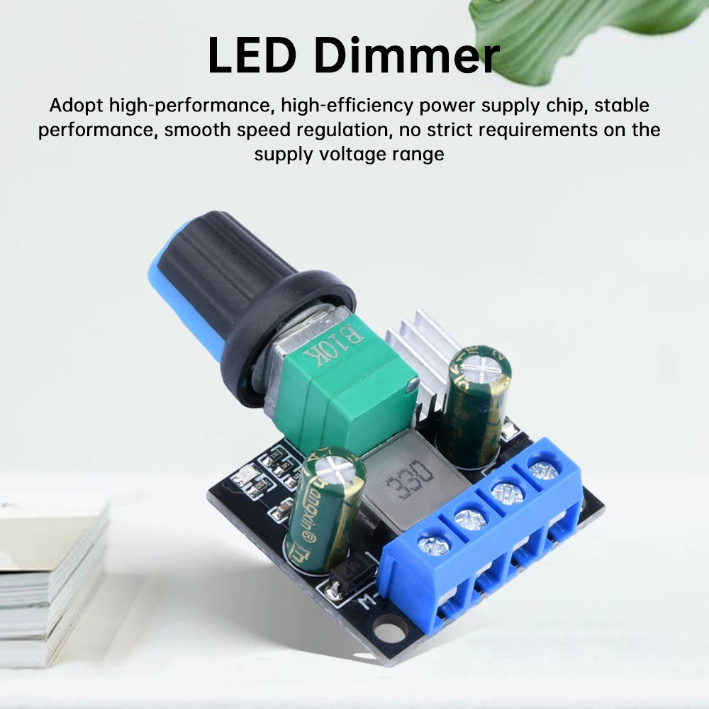 DC12V 24V PWM Motor Speed Controller LED Dimmer B10K Potentiometer Knob For Brush Motor Brushless Motor LED Light Strip Oasis Select