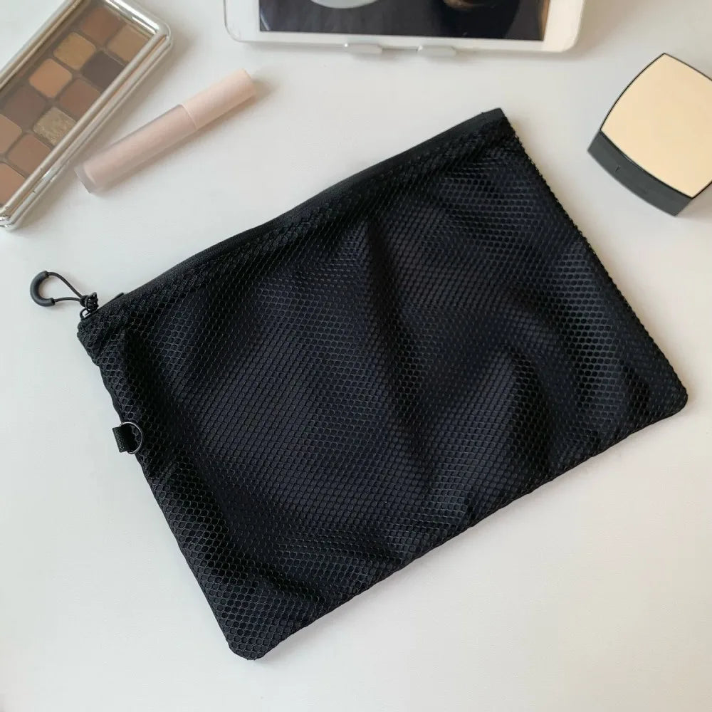 Mesh Makeup Storage Bag | Zipper Travel Cosmetics Organizer