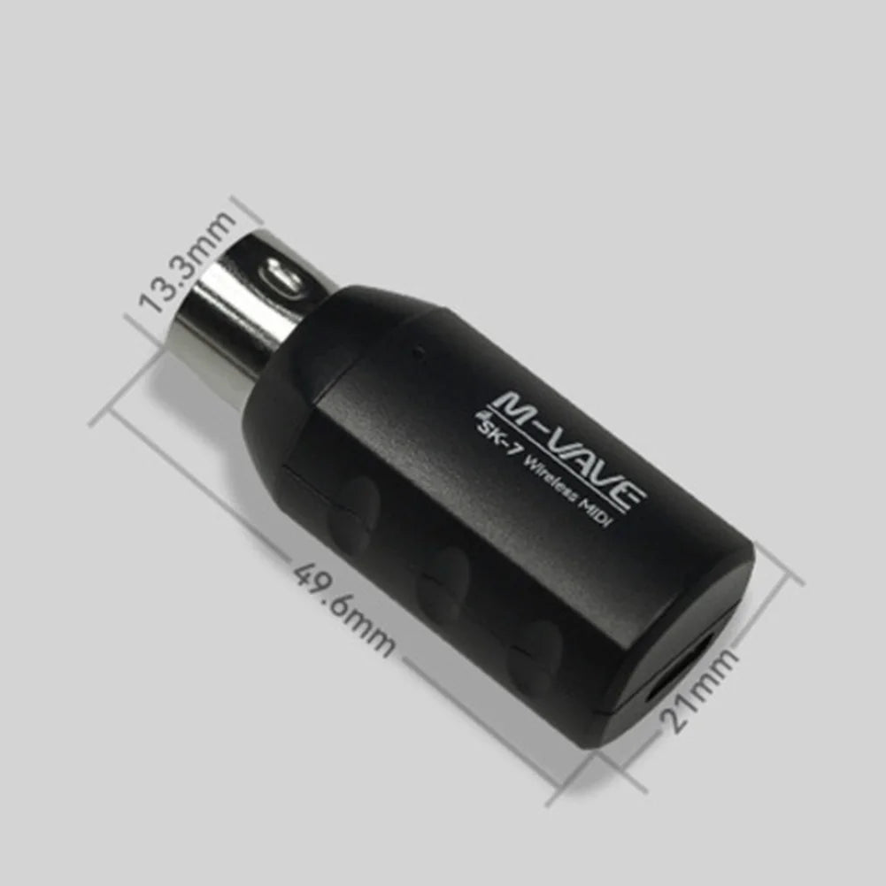 1PC Wireless Transmission Line For M-VAVE SK7 For MIDI Keyboards 2.4GHz Rechargeable Adapters Controllers Accessories Oasis Select