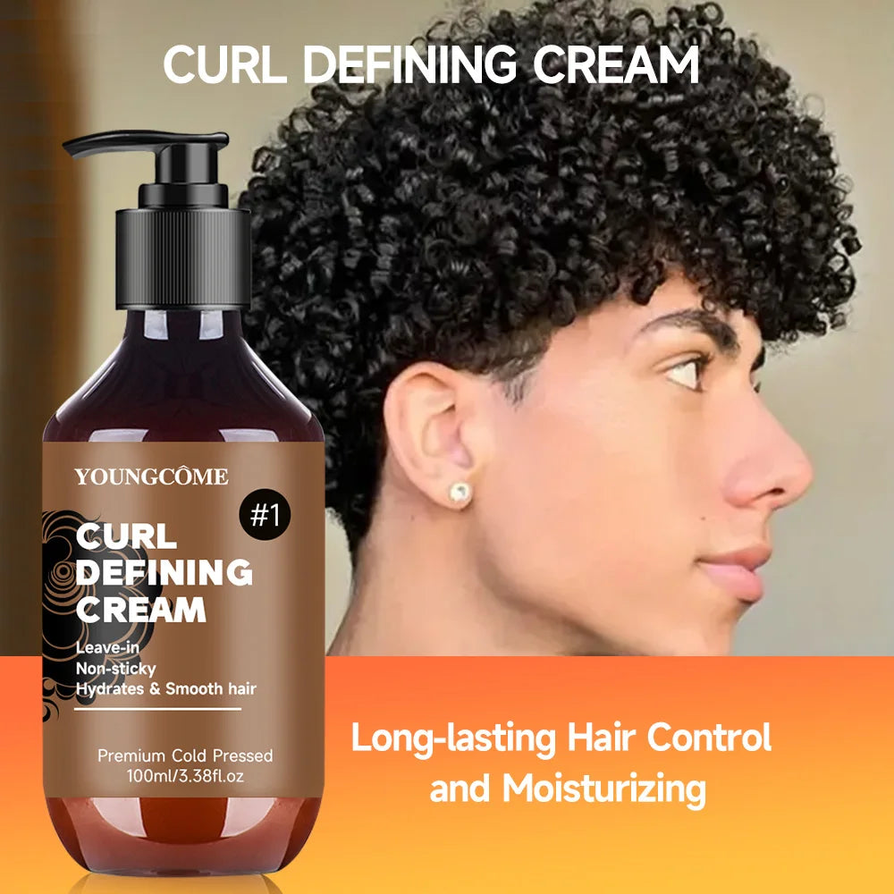 YOUNGCOME Curly Hair Styling Cream | Moisturizing Frizz Control Curl Styling Cream Oasis Select