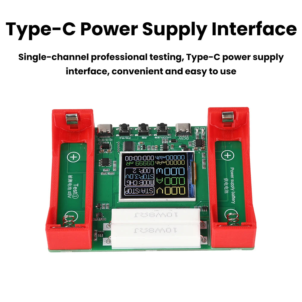 BT4-1CHN 21700 Battery Capacity Tester Single Channel Type C 1 Channel Battery Capacity Tester Electronic Load Tester Oasis Select