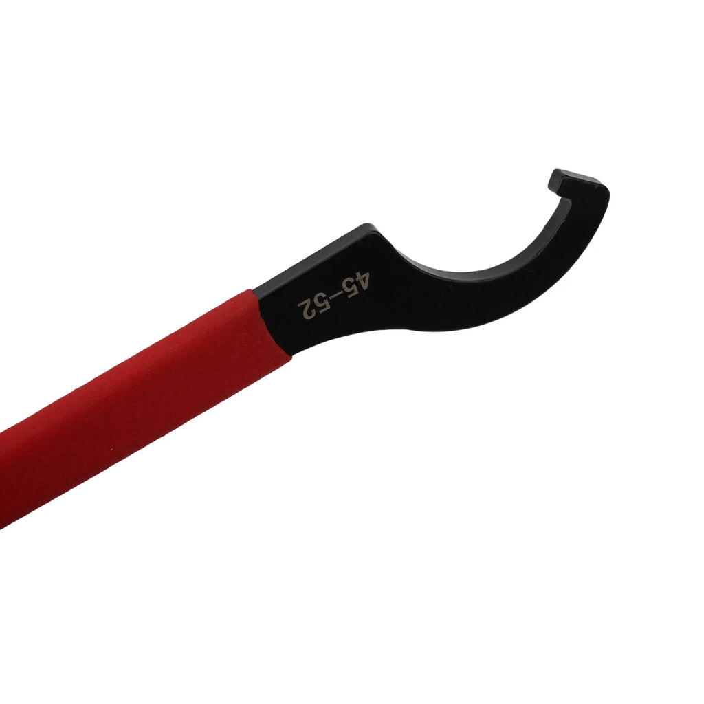 45-48HRC C Hook Spanner Wrench Spanner Collet Chuck Half Moon Wrench For 38-72mm Round Nut With Red Non-slip Handle Oasis Select