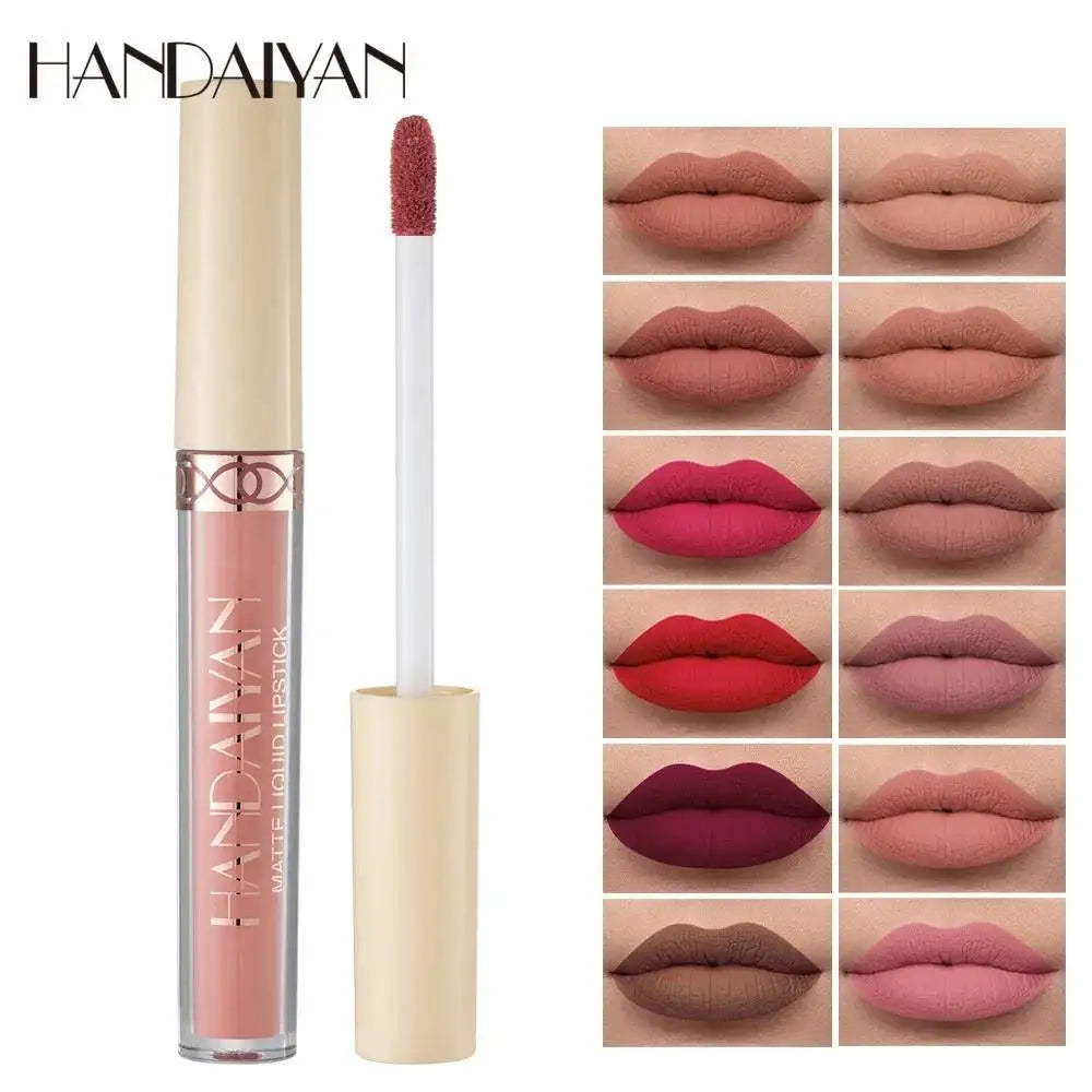 Handaiyan Matte Velvet Liquid Lip Glaze – Waterproof Lip Stain