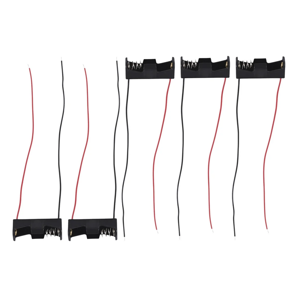 5PCS 1 23A A23 12V Battery Storage Clip Holder Box Case Cell Holder With Wire Oasis Select