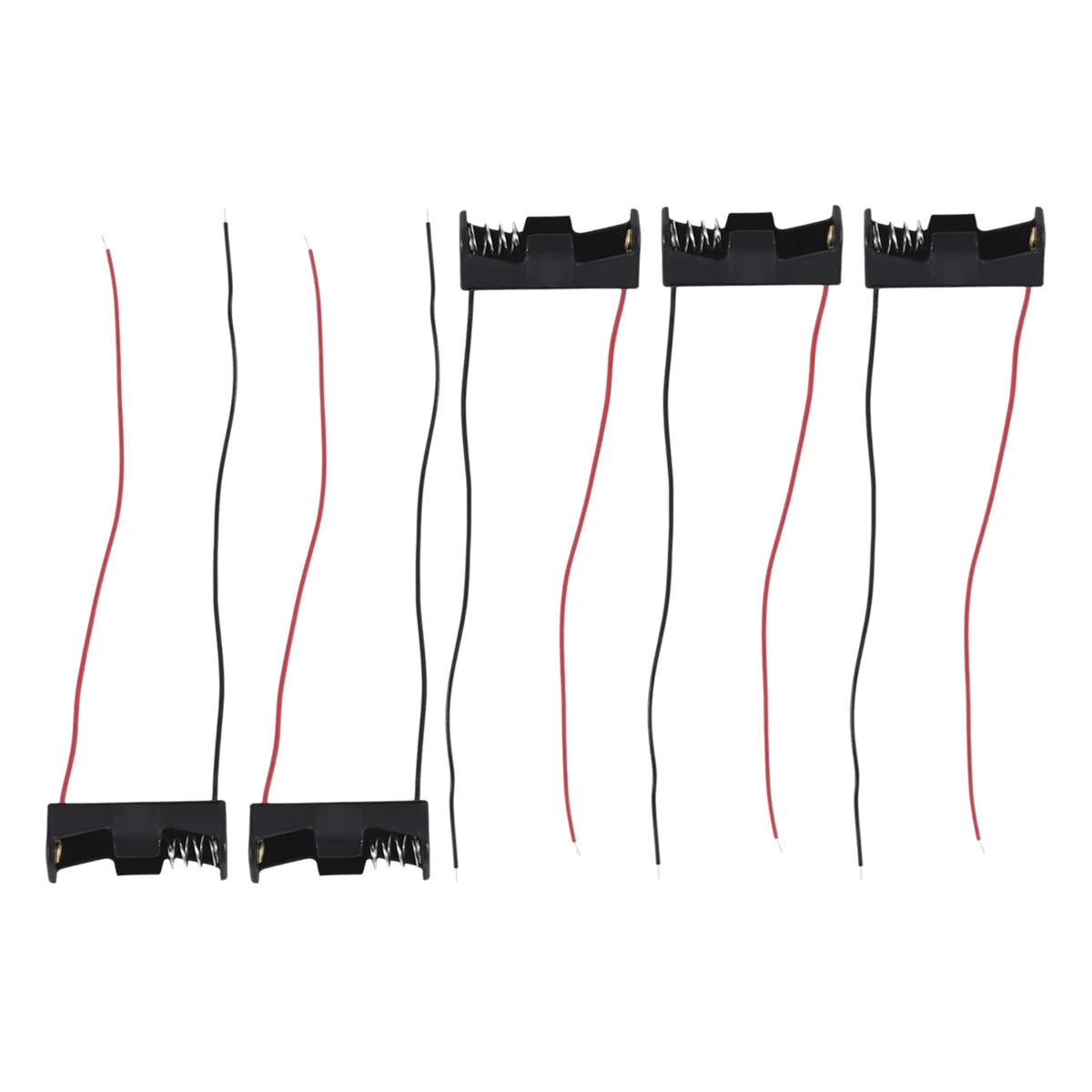 5PCS 1 23A A23 12V Battery Storage Clip Holder Box Case Cell Holder With Wire Oasis Select