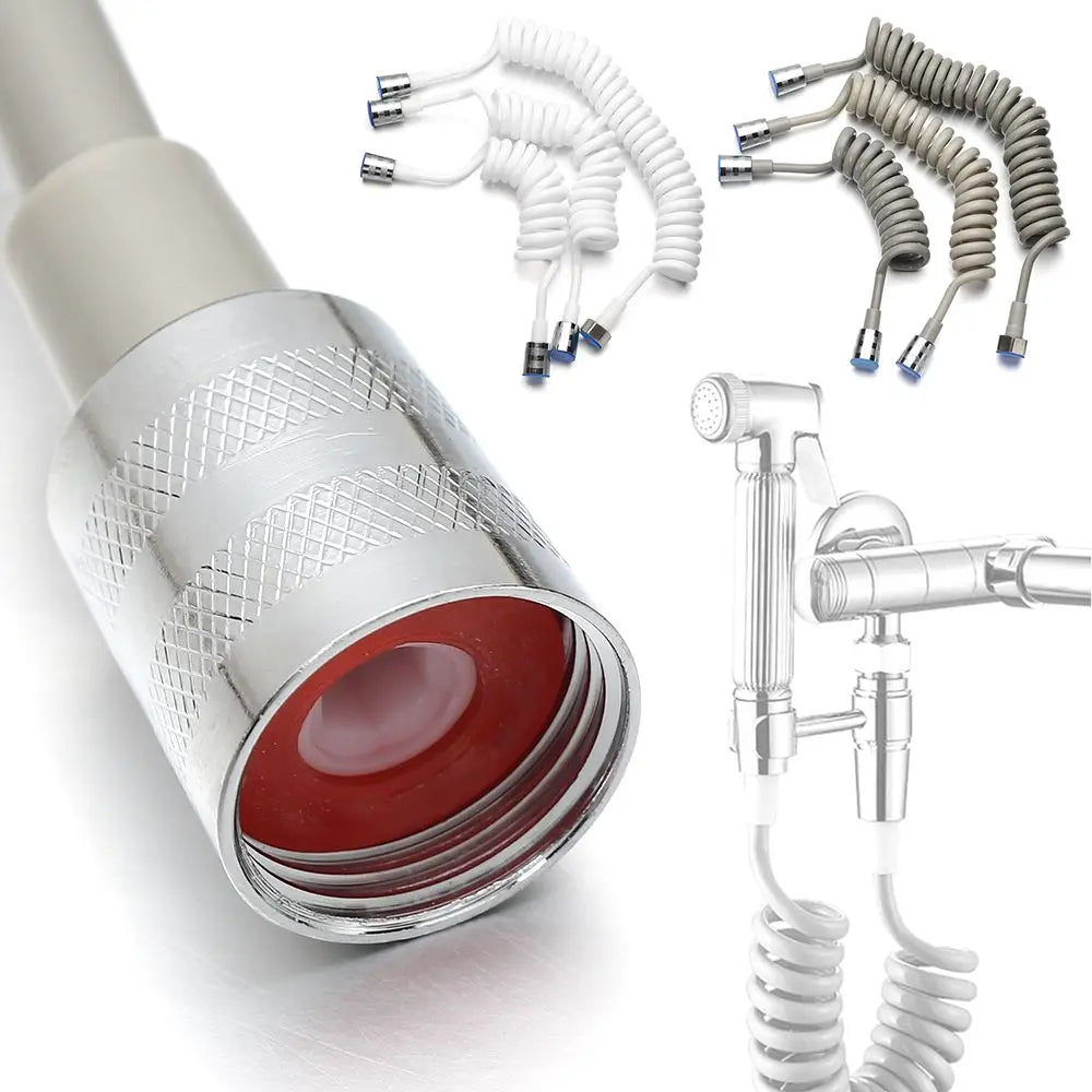 1.5/2/3meter Telephone Line Anti-wrap Spring Shower Hose Toilet Bidet Bath Sprayer Connect Pipe Water Plumbing Oasis Select