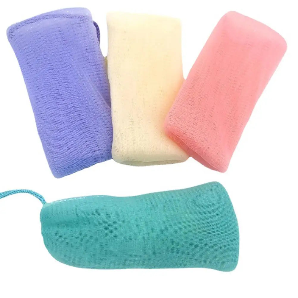 Exfoliating Mesh Soap Bag – Drawstring Foaming Net Shower Pouch Exfoliating Soap Bag Oasis Select