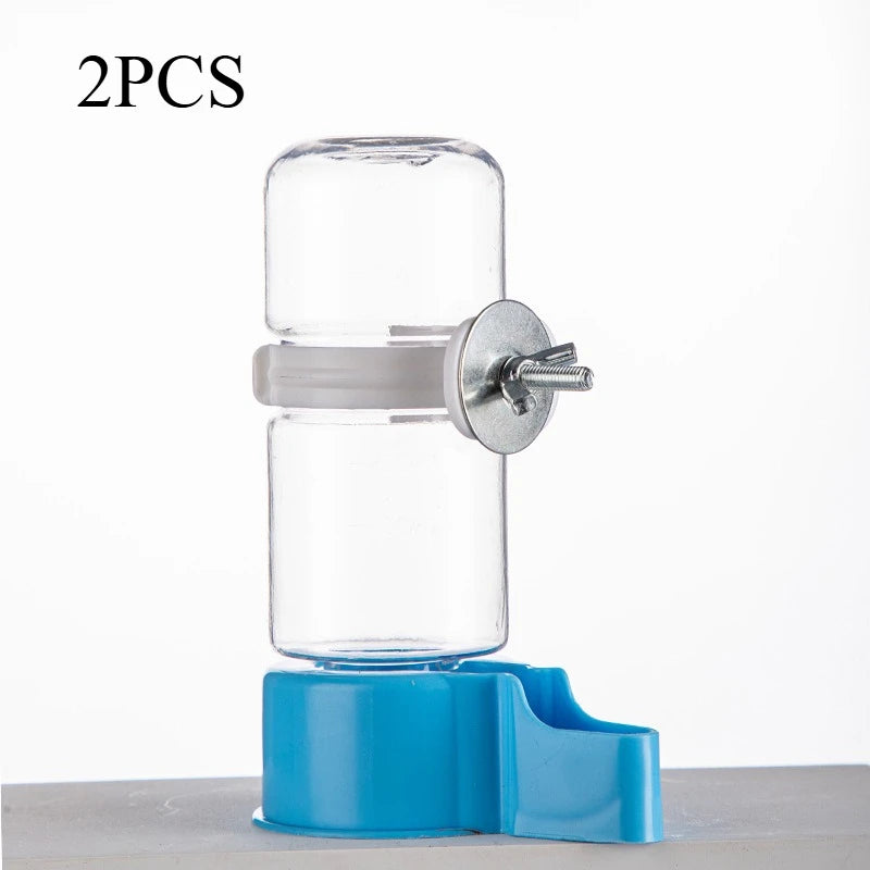 2 pieces of bird water dispenser, automatic water feeder, plastic cage-type water dispenser (not suitable for food feeding) Oasis Select Blue