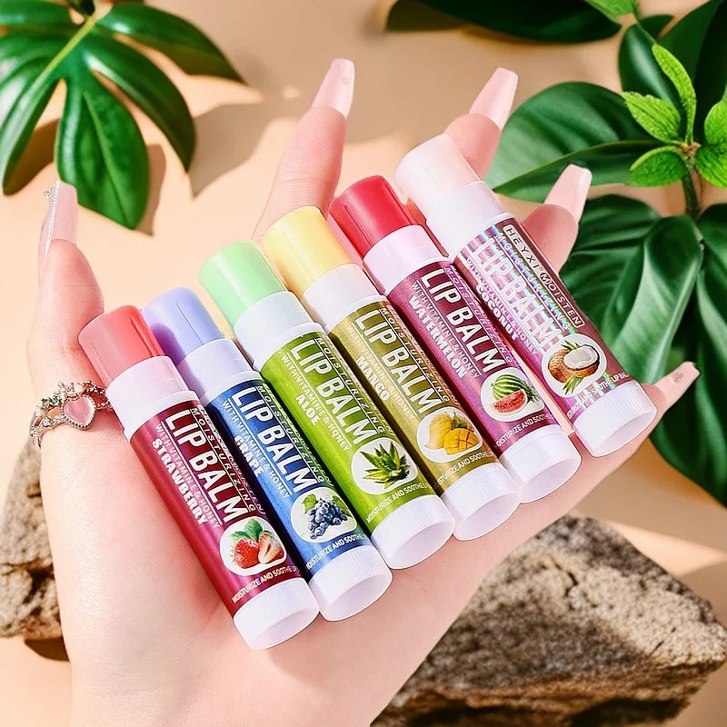 HEYXI 24-Piece Fruit Flavor Moisturizing Lip Balm Set Lip Balm Set Oasis Select