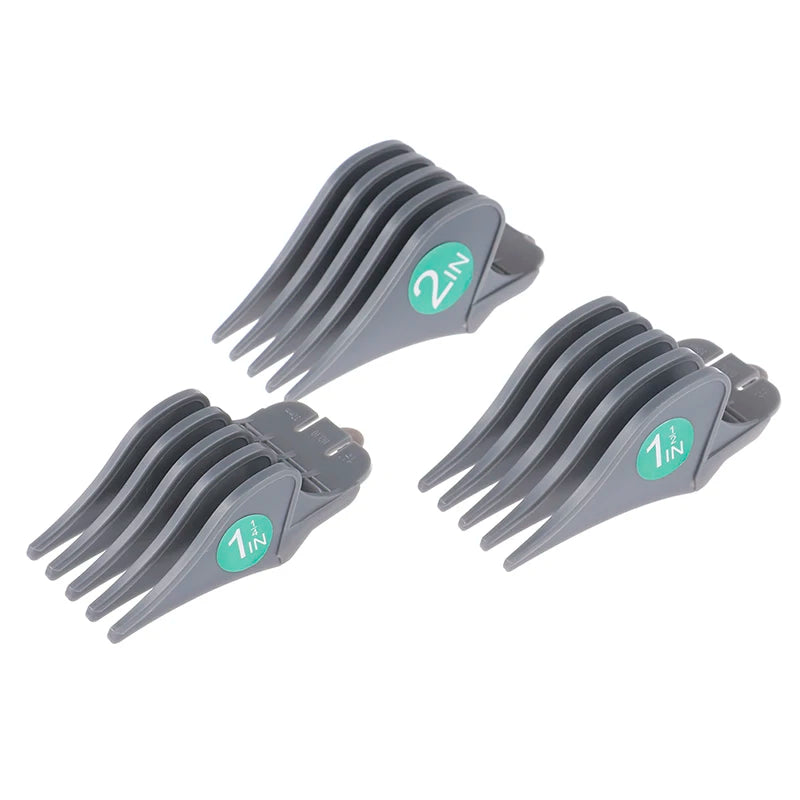 3pcs Large Limit Comb 32mm 38mm 51mm For Hair Clipper Guards Barber Shop Cutting Guide Combs Electric Clippers Accessory Oasis Select Gray