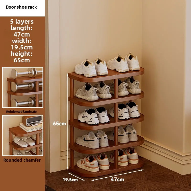 Simple shoe rack household door shoe cabinet multi-layer small narrow home shelf storage entrance bedroom living room dormitory Oasis Select 5th floor