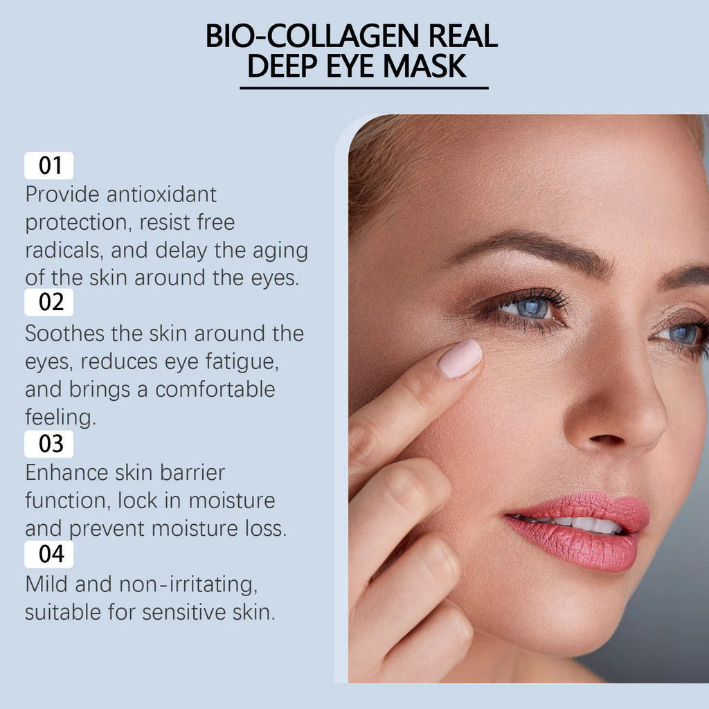 EELHOE Collagen Eye Mask Anti Dark Circles Removal Eyes Bags Moisturizing Firming Eye Patches Nicotinamide Eyes Care Mask 60PCS Oasis Select