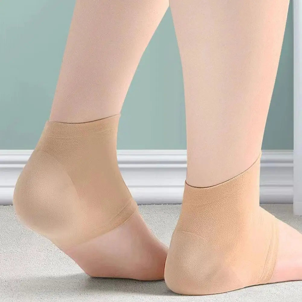 Plantar Fasciitis Heel Socks – Silicone Anti-Crack Foot Pads Silicone Heel Socks Oasis Select