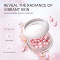LAIKOU Sakura Capsule Essential Oil Facial Serum Moisturizing Brightening Anti-Wrinkle Firming Face Care 30pcs* 0.5ml ﻿ Oasis Select 30 Capsules pink