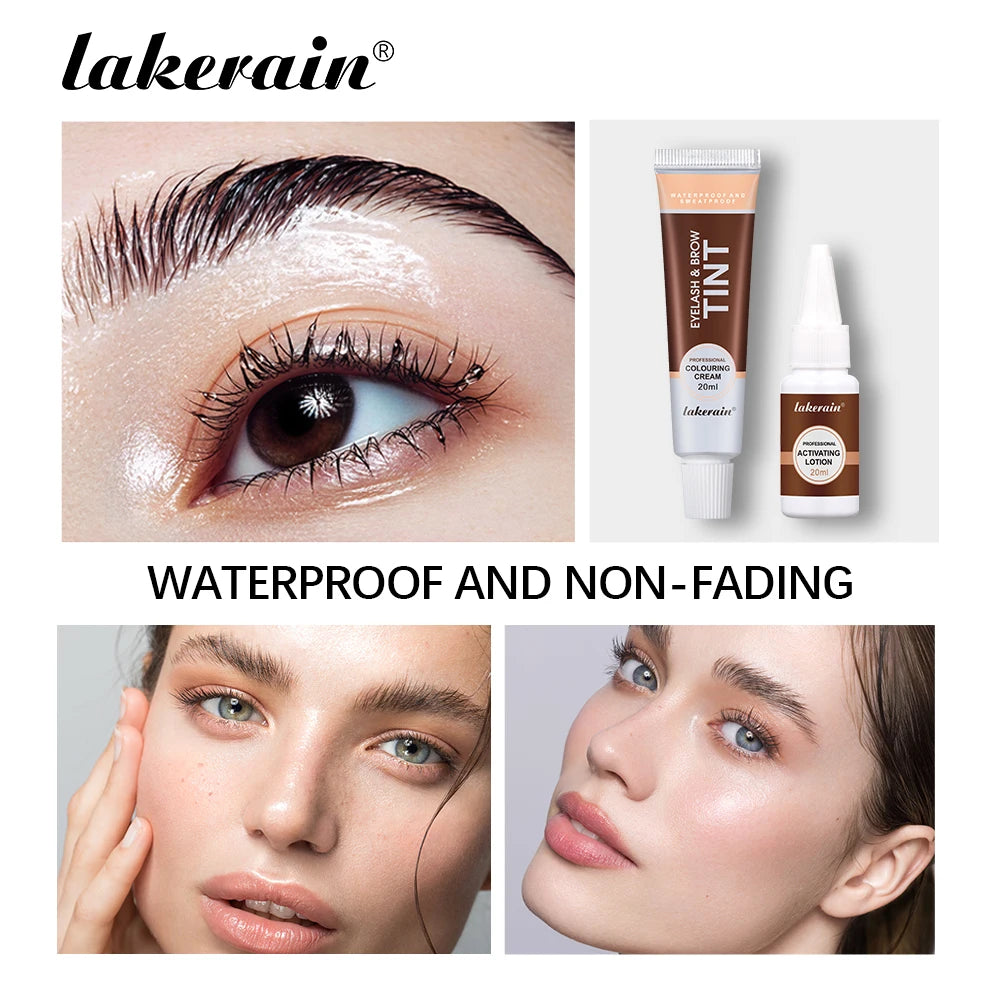 Eyebrow Tint Dye Professional Eyebrow Dye Waterproof Long-lasting Eyebrow Brow Kit Semi Permanent Eyebrow Home Use Pro Kit Oasis Select