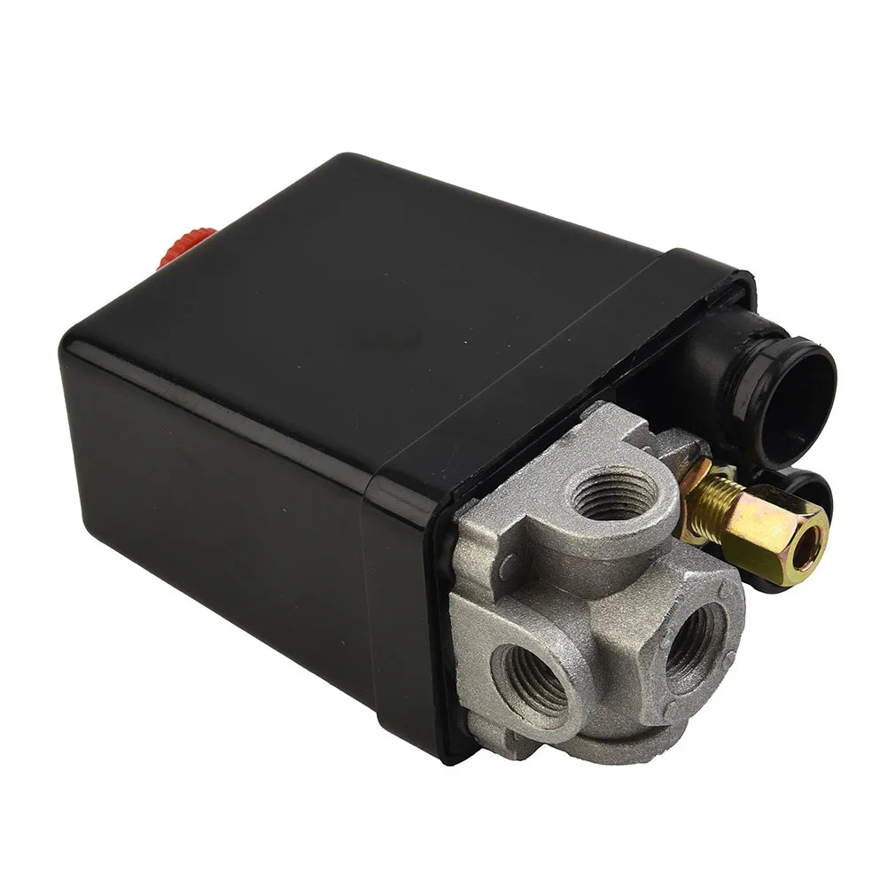 4Port Manifold Electric Air Compressor Pressure Switch 90-120psi Automatic Tool Accessory for Air Compressors Oasis Select A