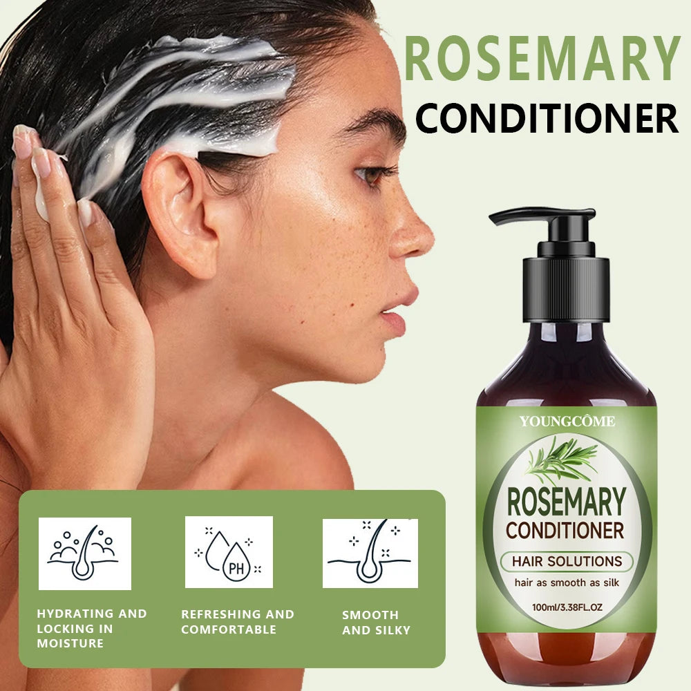 Rosemary Essential Oil Hair Mask & Nourishing Serum – YOUNGCOME Rosemary Hair Mask Oasis Select
