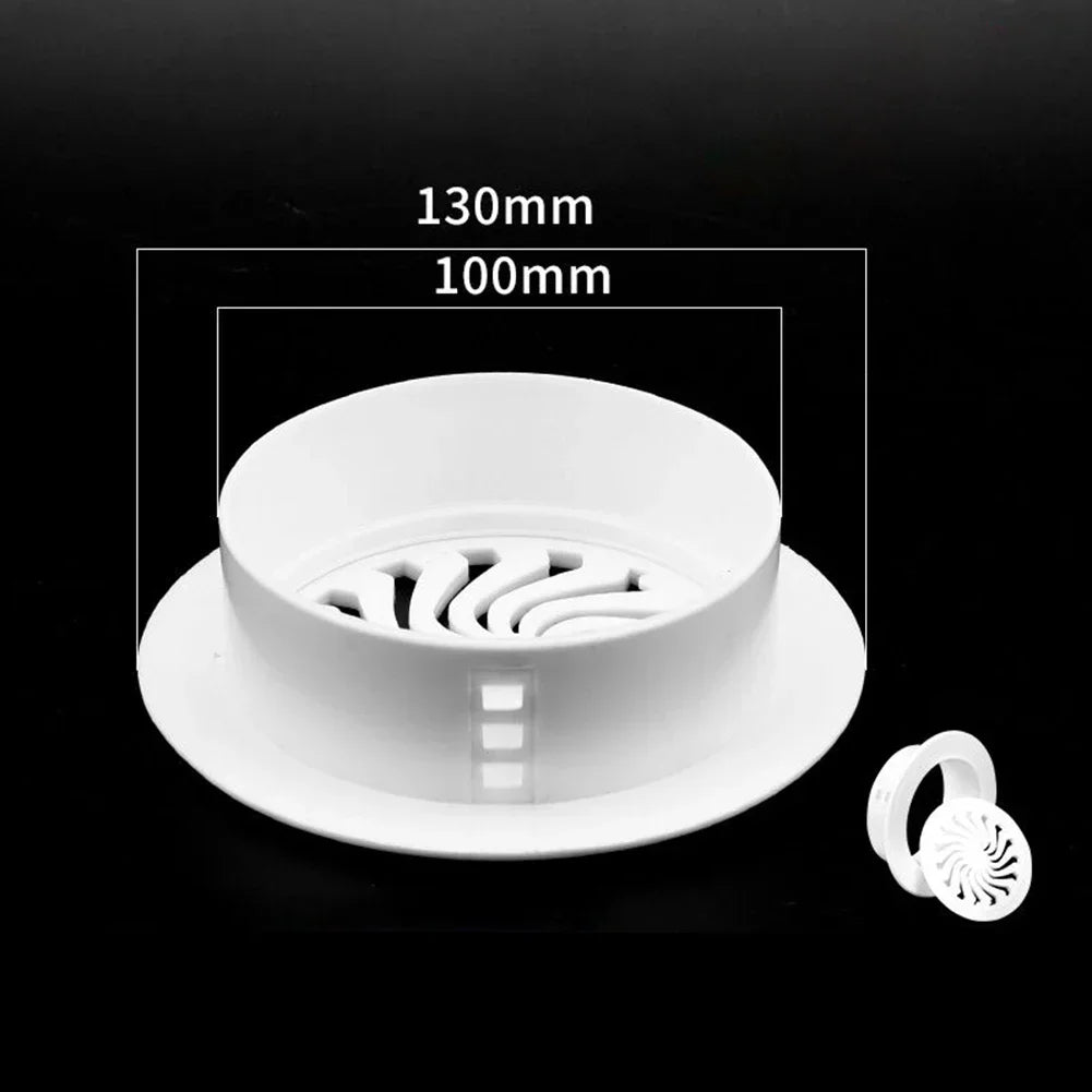 1pc Plastic Cover For Air Conditioning Holes Openings With Shutters Ventilation Grille Wall Hole Decoration 40-100mm Oasis Select 100mm