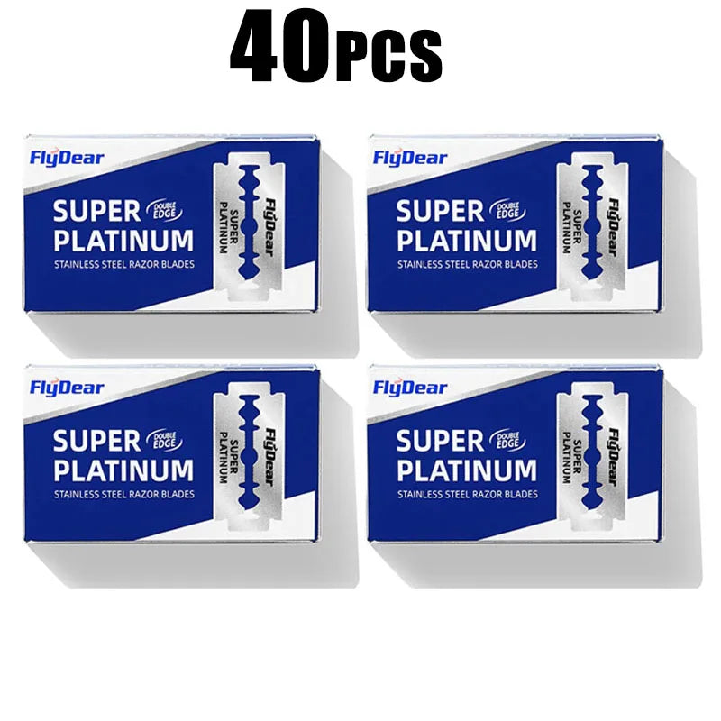 10-80 pcs Double Edge Razor Blades Men's Razor For Shaving Men Blade Professional Barber Razor Beard Trimmer Tool Oasis Select 40pcs