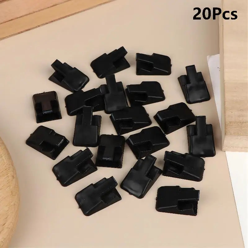 20Pcs Plastic Ring Display Stands, Jewelry Storage Organizer Rack Counter Showcase Decor Holder Oasis Select 20Pcs Black