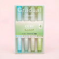 4Pcs/set Macaron Highlighters Color Gradient Highlighter Pens Kawaii Stationery Students Marker Pen Cute School Office Supplies Oasis Select light green