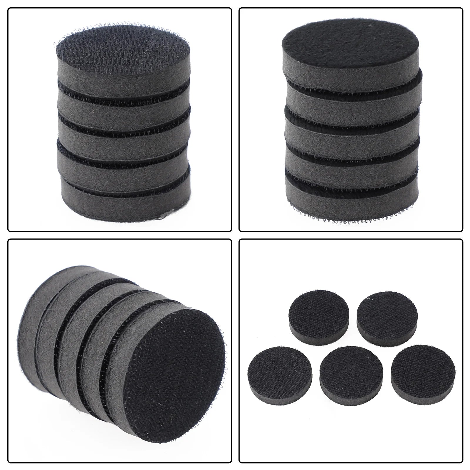 5pcs 50/75mm Soft Density Interface Pad Sponge Buffer Backing Pads Hook-Loop Sander Discs Abrasive Tools Oasis Select