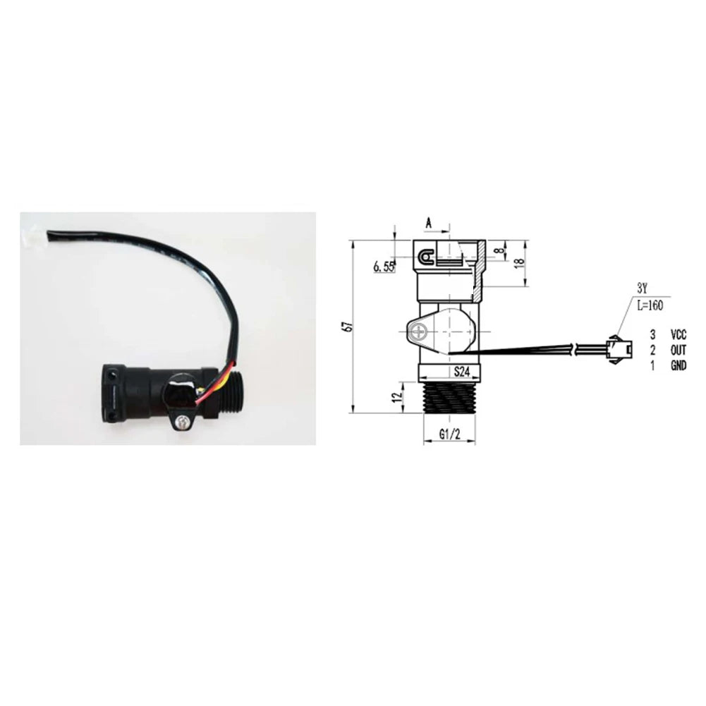 Water Flow Sensor for Water Heaters & Gas Inlet Valves Water Flow Sensor Oasis Select