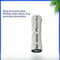 Ring-Press Equal-Diameter Straight Coupling - Stainless Steel Pipe Connector for Water Pipe Connection Oasis Select DN15(16 0.8)