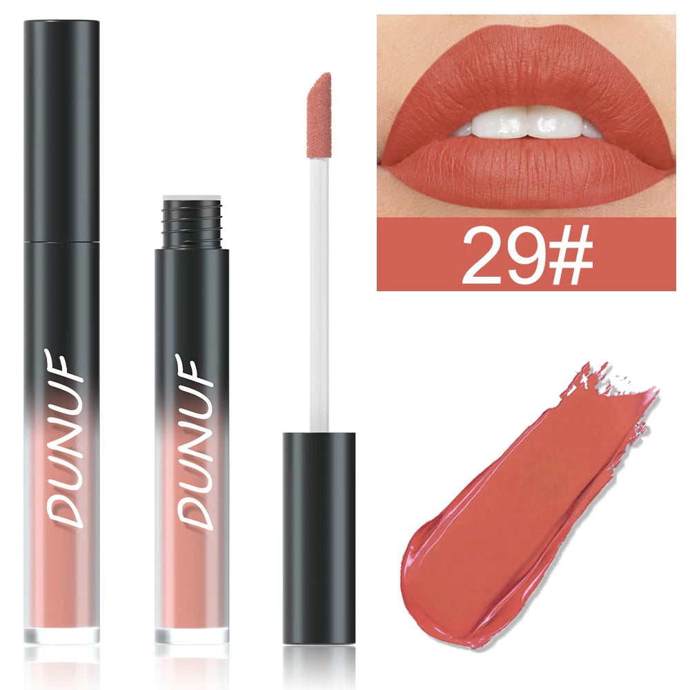 DUNUF 32 Multi-purpose Matte Lip Glaze Long-lasting Moisturizing Non-stick Halloween Lip Gloss Lipstick Oasis Select 29