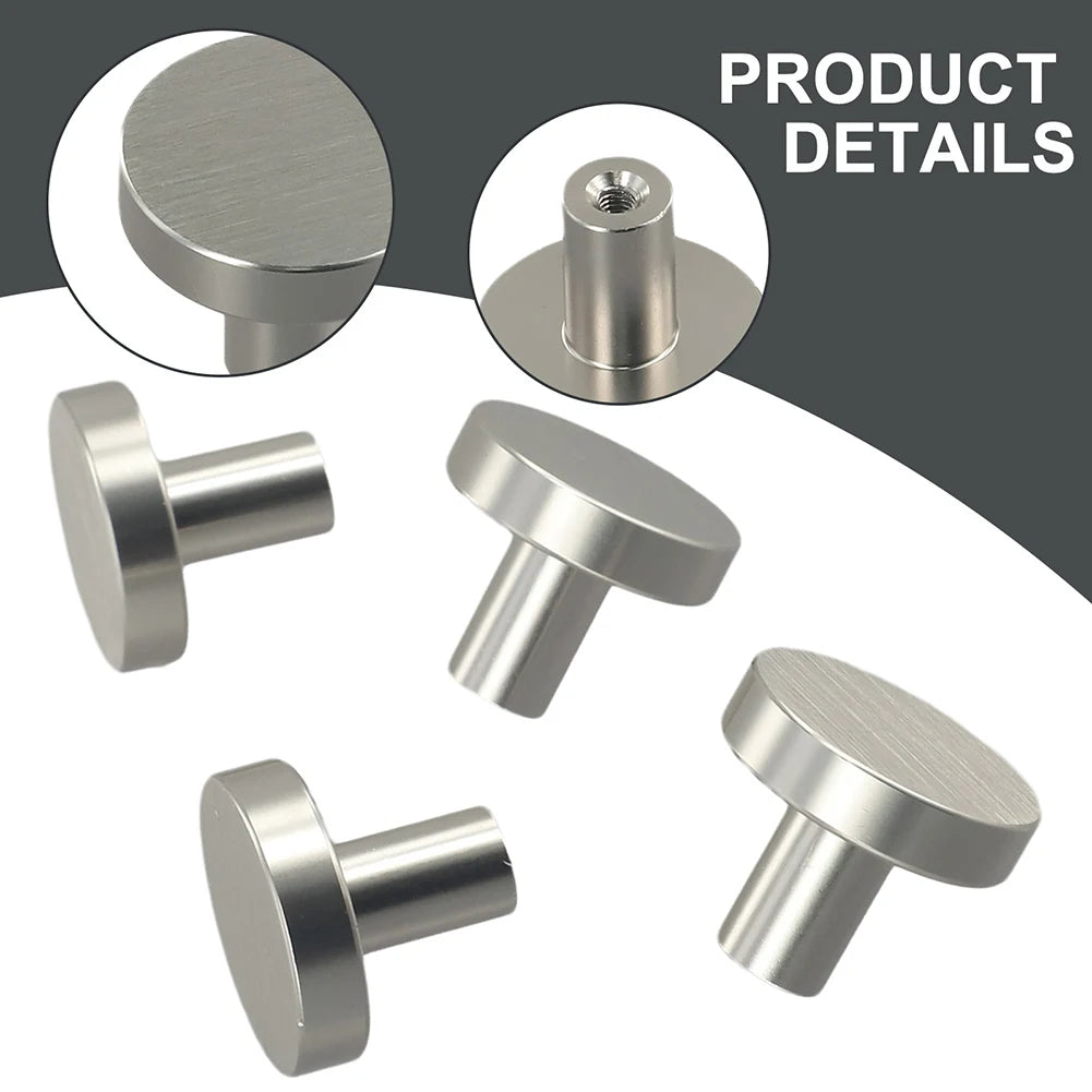4/10pcs Cabinet Knobs Dresser Knobs Single Hole Round Handle Kitchen Cupboard Door Furniture Hardware Oasis Select