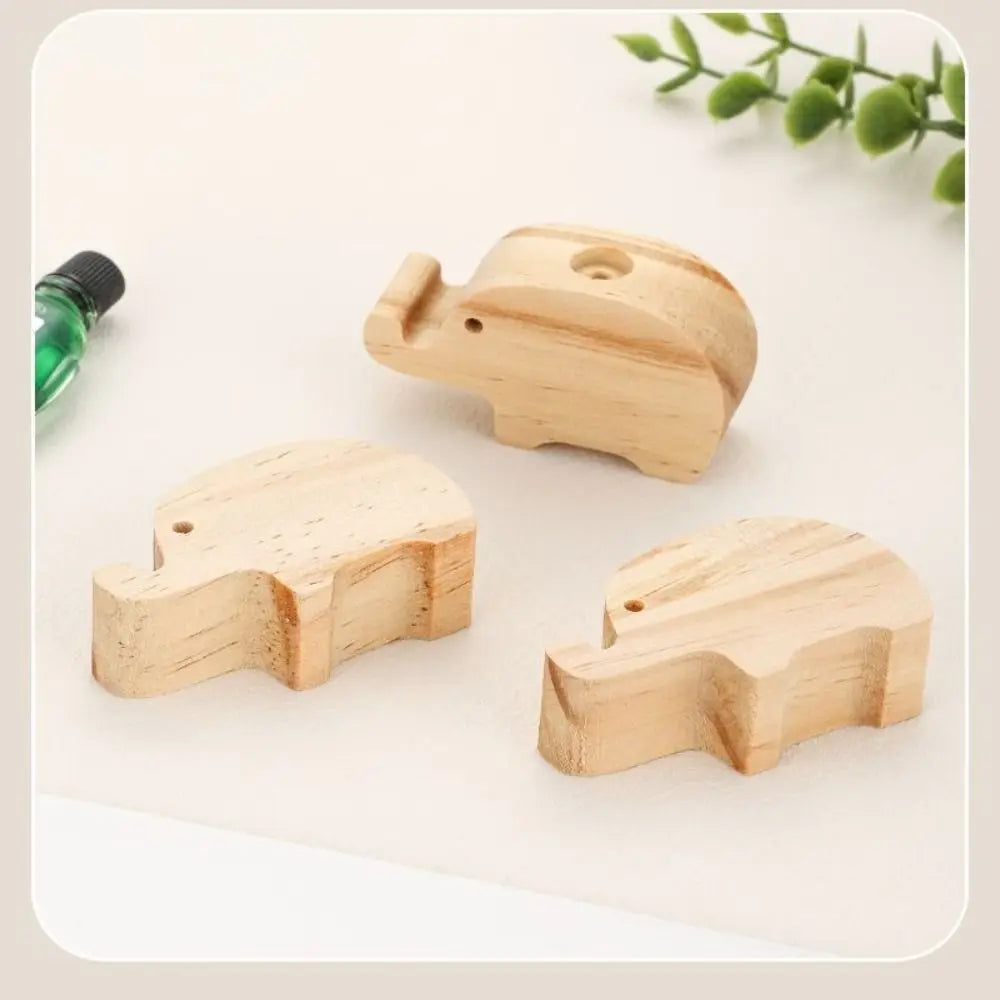 Eco-Friendly Wooden Aromatherapy Diffuser Fragrance Diffused Refreshing Air Essential Oil Diffuser Bear/Elephant Shape Oasis Select