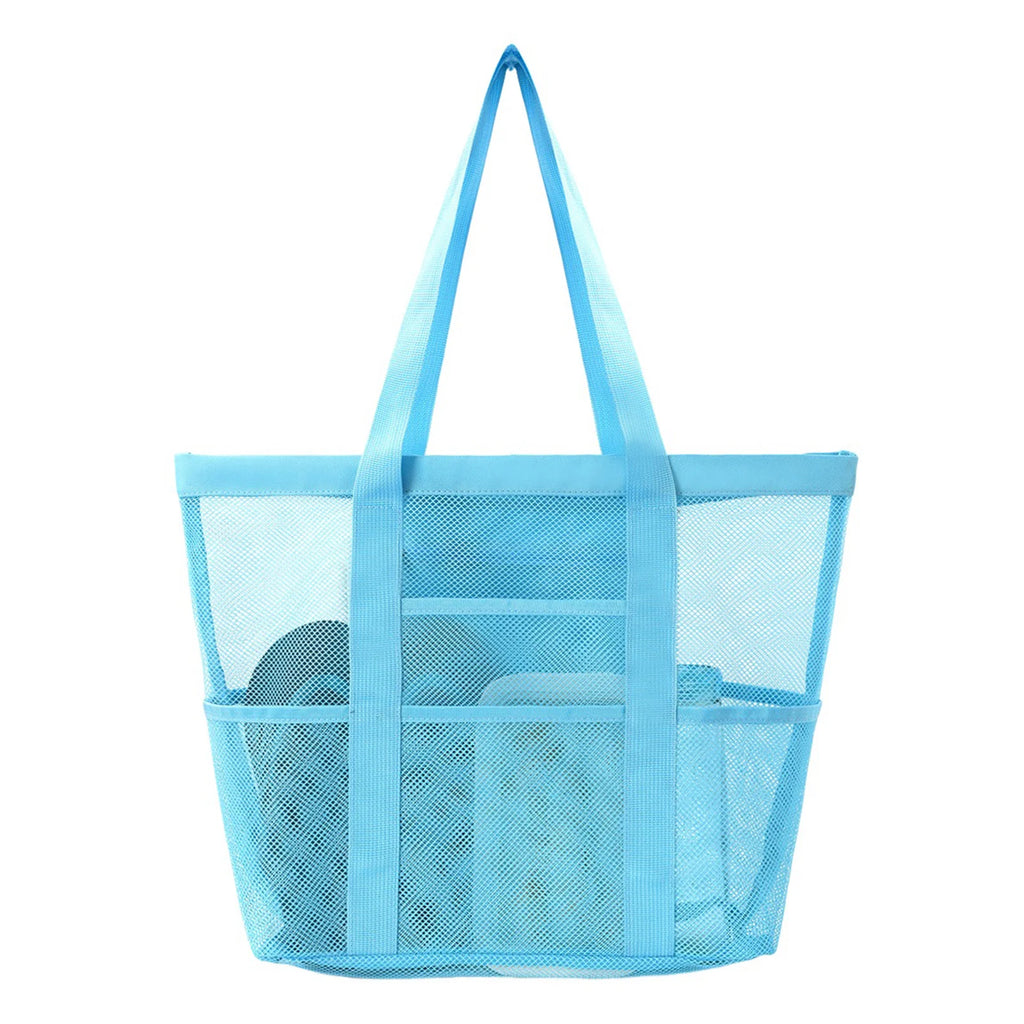 Mesh Beach Tote Bag | Large Multi-Pocket Pool & Travel Bag