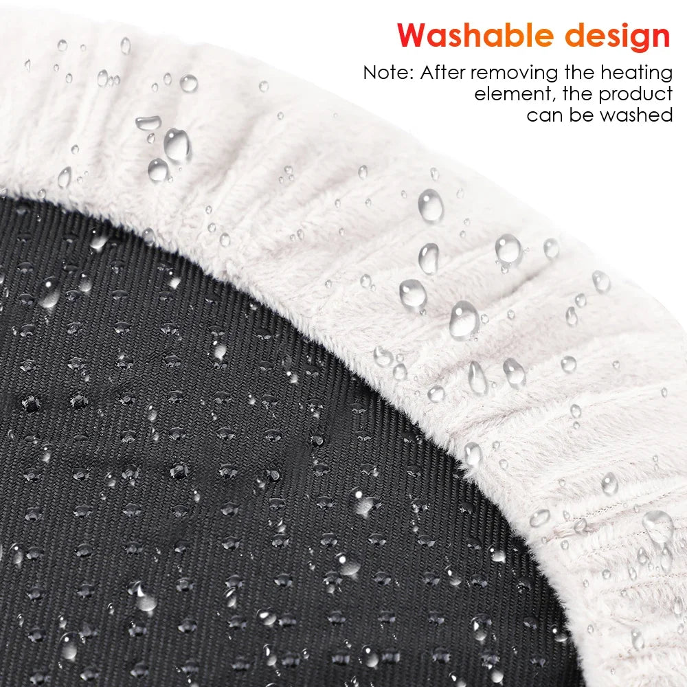 USB Electric Foot Warmer Pad – Plush Heated Mat for Desk & Home